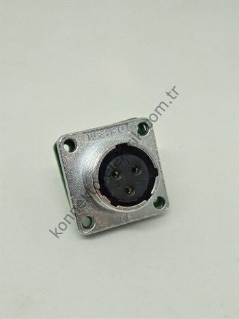 WEIPU WF16K3ZZ 3 Pin IP67 Metal Kasa Panel Tipi Dişi Su Geçirmez Konnektör