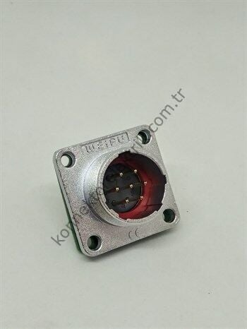 WEIPU WF16J7Z 7 Pin IP67 Metal Kasa Panel Tipi Erkek Su Geçirmez Konnektör