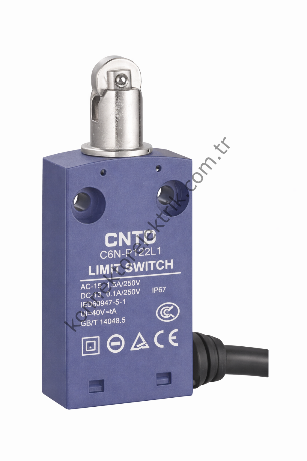 CNTD C6N-P122-L2 Serisi 2 Metre Kablolu Plastik Gövde Limit Switch