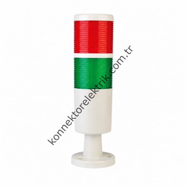 GERTA GLE-205-2-TJ2 LTE Serisi 50mm Işık (Flaşörlü Veya Sabit Yanabilen) + Buzzer + Ayarlanabilir Ayak