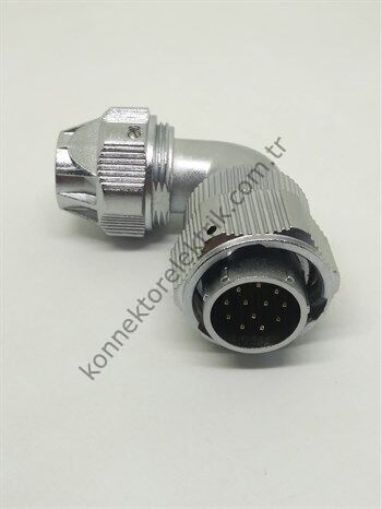 WY20J12TU IP67 Metal Bayonet Kablo Tipi Konnektör