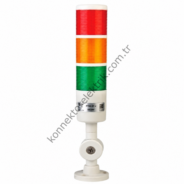 GERTA GLE-205-3-TJ LTE Serisi 50mm Işık (Flaşörlü Veya Sabit Yanabilen) + Buzzer + Ayarlanabilir Ayak