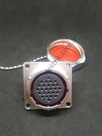 WEIPU WY28K26Z 26 Pin IP67 Metal Kasa  Bayonet Panel Tipi Dişi Su Geçirmez Konnektör