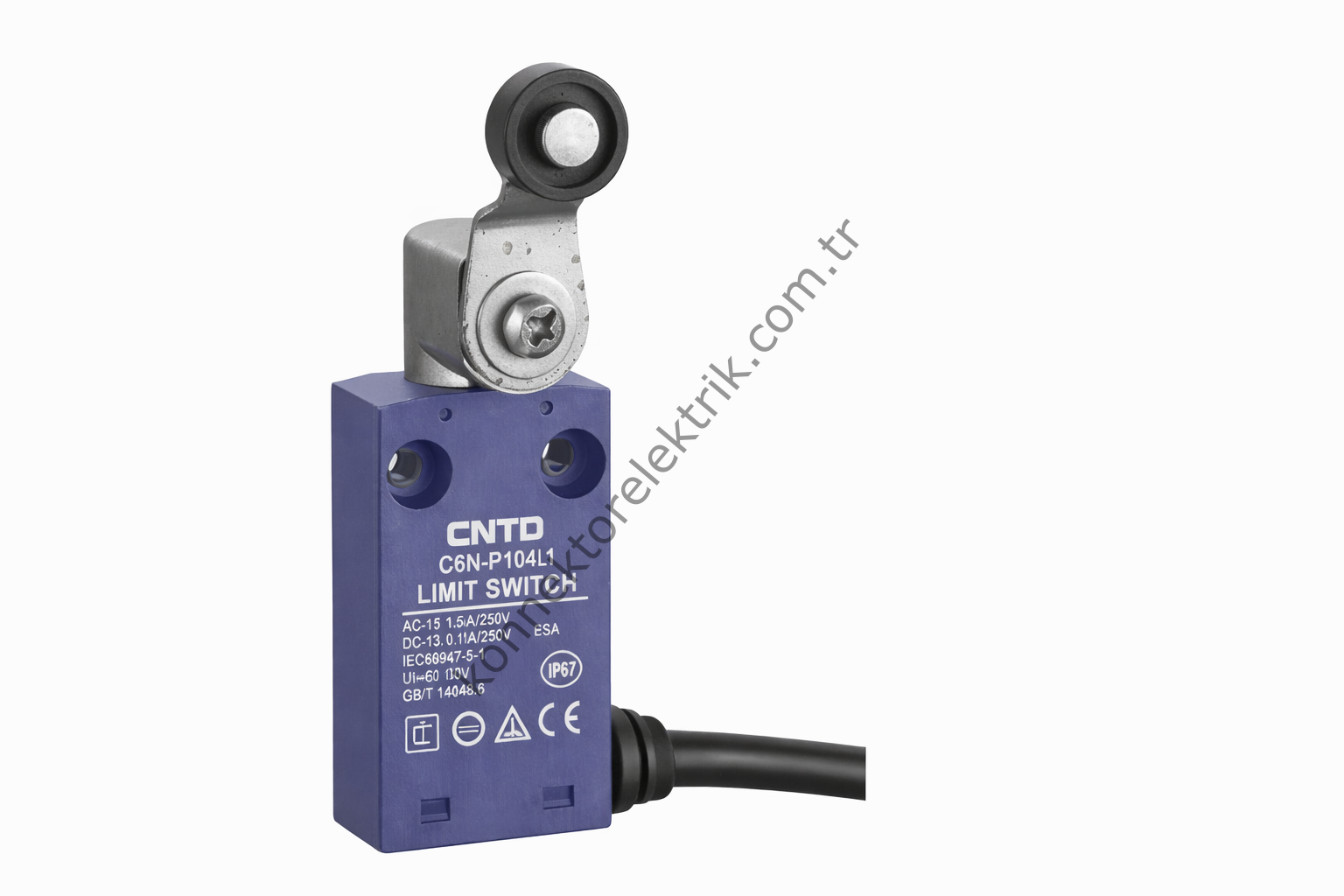 CNTD C6N-P104-L2 Serisi 2 Metre Kablolu Plastik Gövde Limit Switch