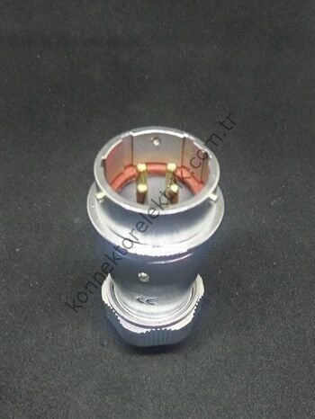 WEIPU WY24J4ZE 4 Pin IP67 Metal Kasa Bayonet Karşıt Kablo Tipi Dişi Su Geçirmez Konnektör