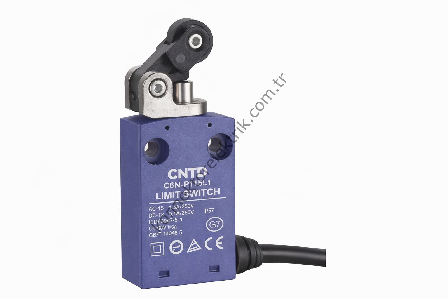 CNTD C6N-P115-L2 Serisi 2 Metre Kablolu Plastik Gövde Limit Switch