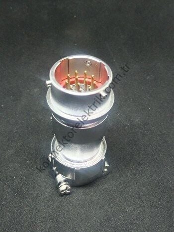 WEIPU WY20J12TI 12 Pin IP67 Metal Kasa Bayonet Kablo Tipi Erkek Su Geçirmez Konnektör