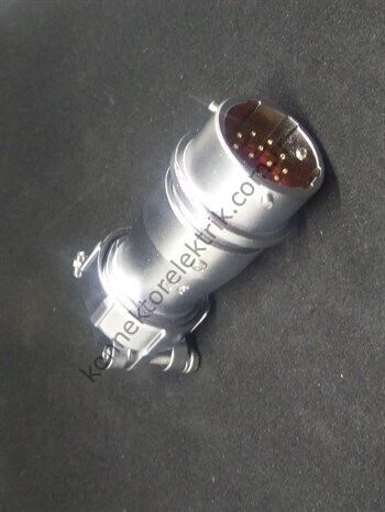 WEIPU WY20J12TI 12 Pin IP67 Metal Kasa Bayonet Kablo Tipi Erkek Su Geçirmez Konnektör