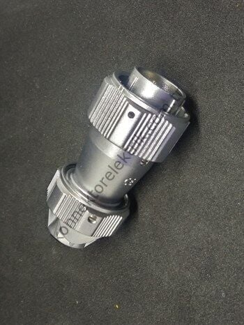 WEIPU WY20J5TE 5 Pin IP67 Metal Kasa Bayonet Kablo Tipi Erkek Su Geçirmez Konnektör