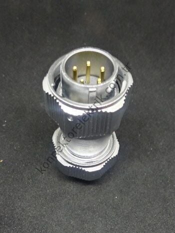 WY20J5TE IP67 Metal Bayonet Kablo Tipi Konnektör
