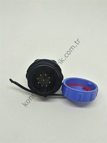 WEIPU SY1712/P9 9 PinPlastik Kasa Bayonet Panel Tipi Erkek Su Geçirmez Konnektör