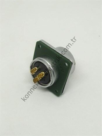WEIPU WY20K3ZZ 3 Pin IP67 Metal Kasa Bayonet Panel Tipi Dişi Su Geçirmez Konnektör