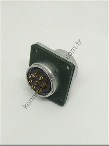WEIPU WY20K9Z 9 Pin IP67 Metal Kasa Bayonet Panel Tipi Dişi Su Geçirmez Konnektör