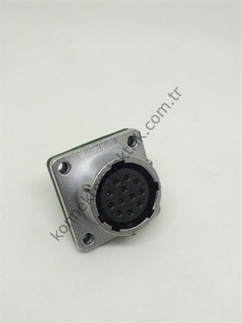 WEIPU WY20K12ZZ 12 Pin IP67 Metal Kasa Bayonet Panel Tipi Dişi Su Geçirmez Konnektör