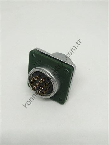 WEIPU WY20K12ZZ 12 Pin IP67 Metal Kasa Bayonet Panel Tipi Dişi Su Geçirmez Konnektör