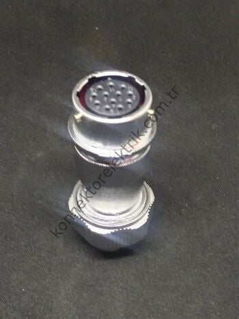 WEIPU WY20K12ZE 12 Pin IP67 Metal Kasa Bayonet Karşıt Kablo Tipi Dişi Su Geçirmez Konnektör