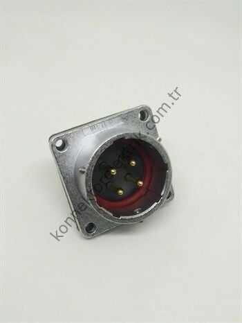 WEIPU WY24J4ZZ 4 Pin IP67 Metal Kasa Bayonet Panel Tipi Erkek Su Geçirmez Konnektör