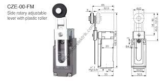 CNTD CZE-00-FM Serisi Metal Gövde Limit Switch