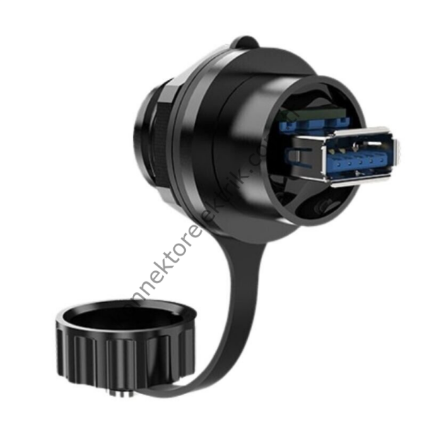 BUTTO SS22-USB3.0 SS Serisi 22mm USB ve RJ45 Panel Tipi Konnektör