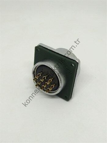 WEIPU WY24J10ZZ 10 Pin IP67 Metal Kasa Bayonet Panel Tipi Erkek Su Geçirmez Konnektör