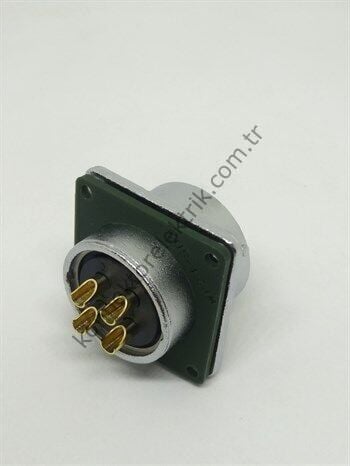 WEIPU WY24K4ZZ 4 Pin IP67 Metal Kasa Bayonet Panel Tipi Dişi Su Geçirmez Konnektör