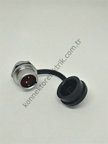 WEIPU SF1212/P2 2 Pin IP67 Metal Kasa Panel Tipi Erkek Su Geçirmez Konnektör