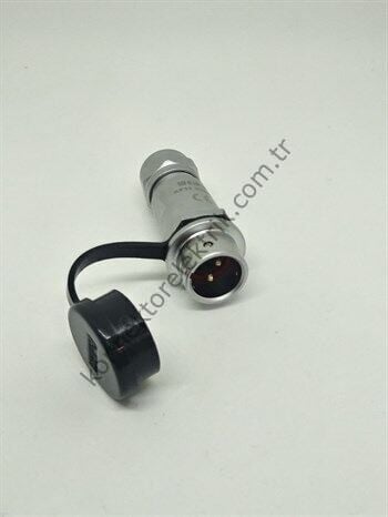 WEIPU SF1211/P2 2 Pin IP67 Metal Kasa Karşıt Kablo Tipi Erkek Su Geçirmez Konnektör