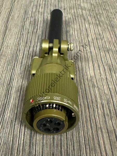 KUKDONG KDB06E 14S-5S 5 Pin Metal Kasa Bayonet Kablo Tipi Dişi Askeri Konnektör