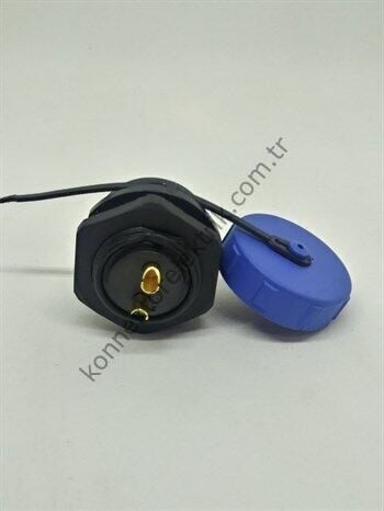 WEIPU SY2112/P2 2 Pin IP67 Plastik Kasa Bayonet Panel Tipi Erkek Su Geçirmez Konnektör