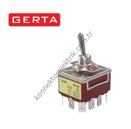 GERTA G5-519-F Serisi 15 Amper Toggle Switch